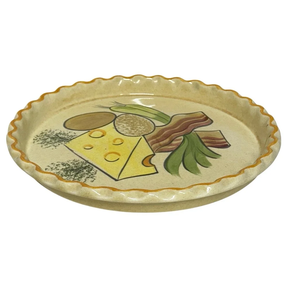 Vintage C.E. Springer Quiche Dish Platter 12